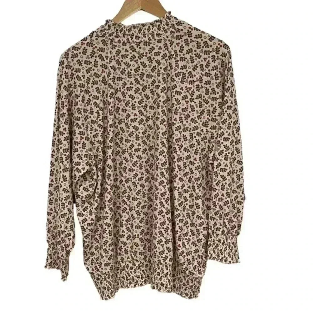 TORRID Textured Jersey Choker Neck Smocked Bottom Top - Picture 5 of 9